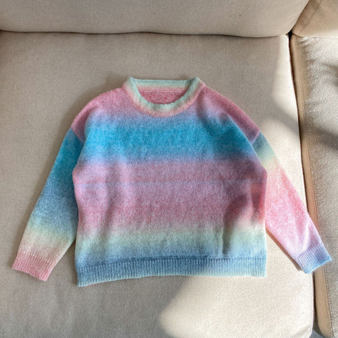 Children's sweater pullover simple foreign style gradient sweater new autumn and winter baby sweater